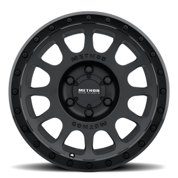 Method Race Wheels MR305 NV Matte Black with Gloss Black Lip 6 lug
