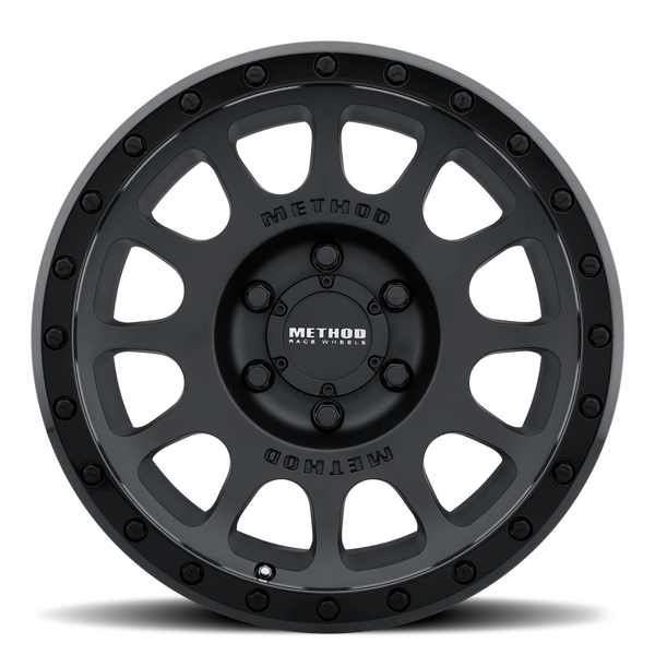 Method Race Wheels MR305 NV Matte Black with Gloss Black Lip 6 lug