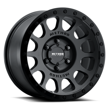 Method Race Wheels MR305 NV Matte Black with Gloss Black Lip 6 lug