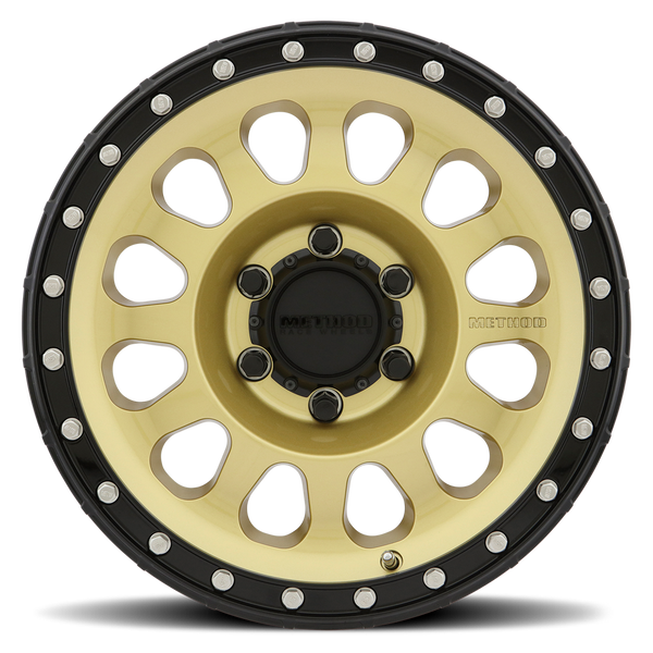 Method Race Wheels MR315 Gold with Black Lip 6 lug