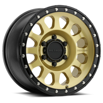 Method Race Wheels MR315 Gold with Black Lip 6 lug