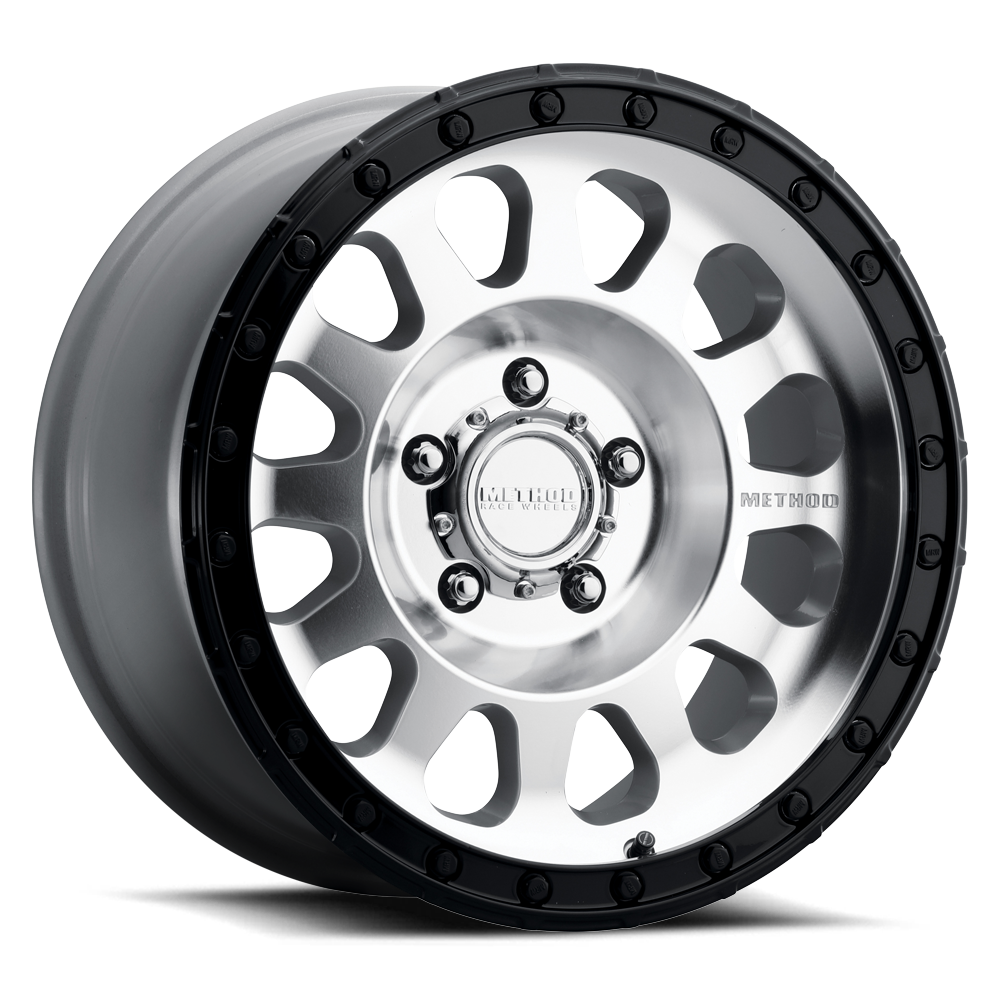 Method Race Wheels MR315 Machined with Gloss Black Lip 5 lug