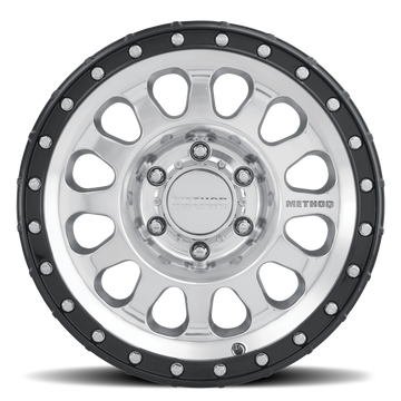 Method Race Wheels MR315 Polished with Gloss Black Lip 6 lug