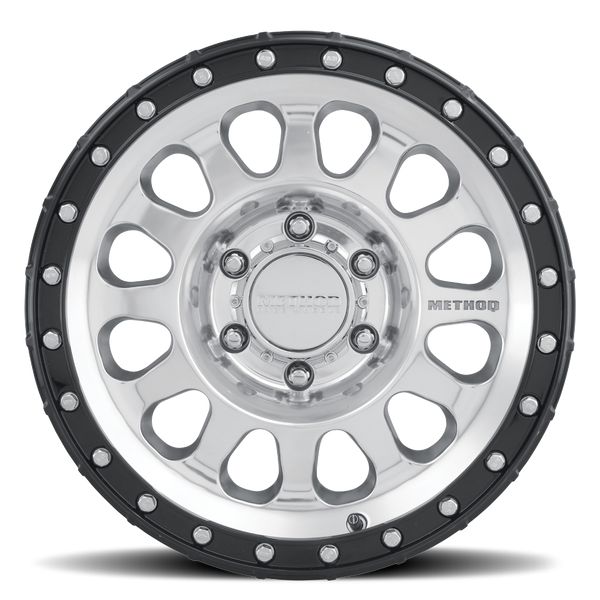 Method Race Wheels MR315 Polished with Gloss Black Lip 6 lug