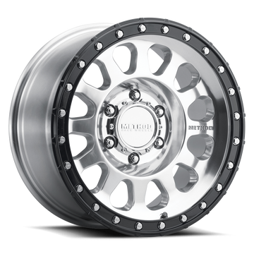 Method Race Wheels MR315 Polished with Gloss Black Lip 6 lug