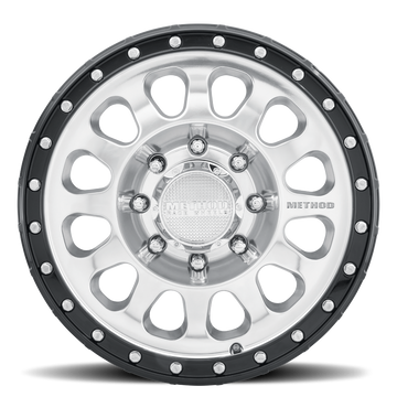 Method Race Wheels MR315 Polished with Gloss Black Lip 8 lug