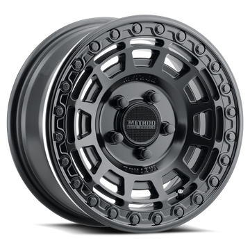 Method Race Wheels MR415 Beadlock Matte Black with Gloss Black Ring 5 lug