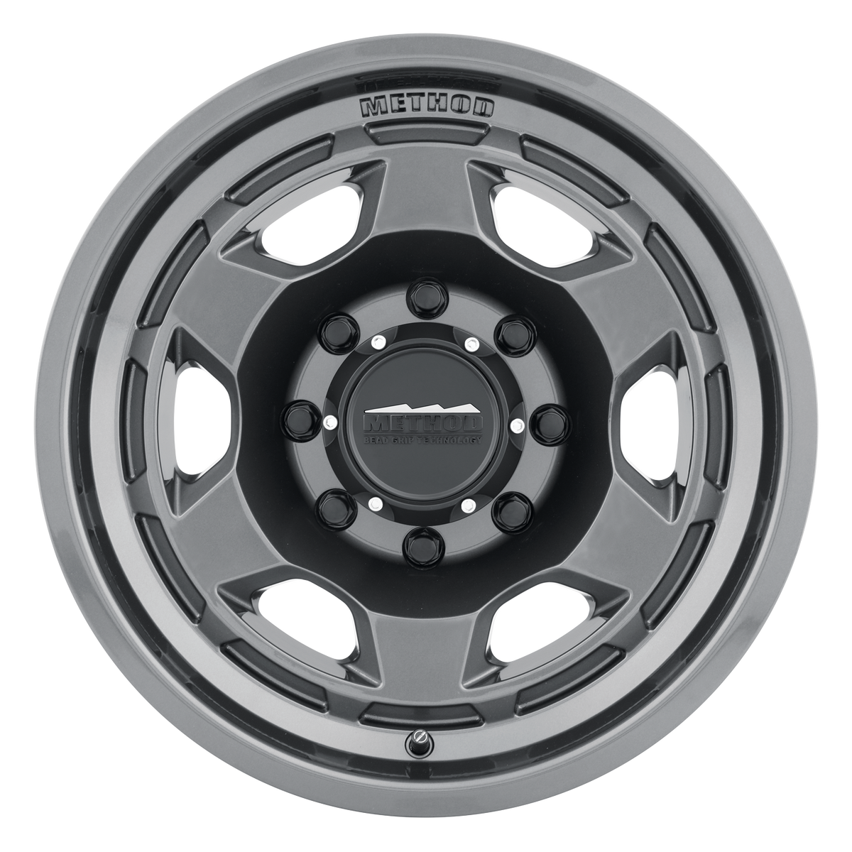 Method Race Wheels MR708 Bead Grip Gloss Titanium 8 lug