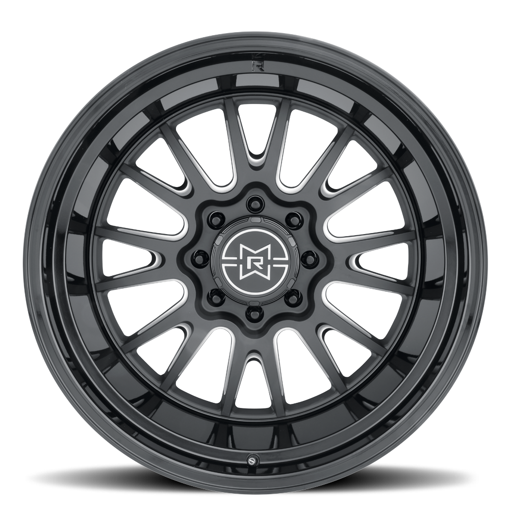 Method Race Wheels MR802 Double Black Milled 8 lug