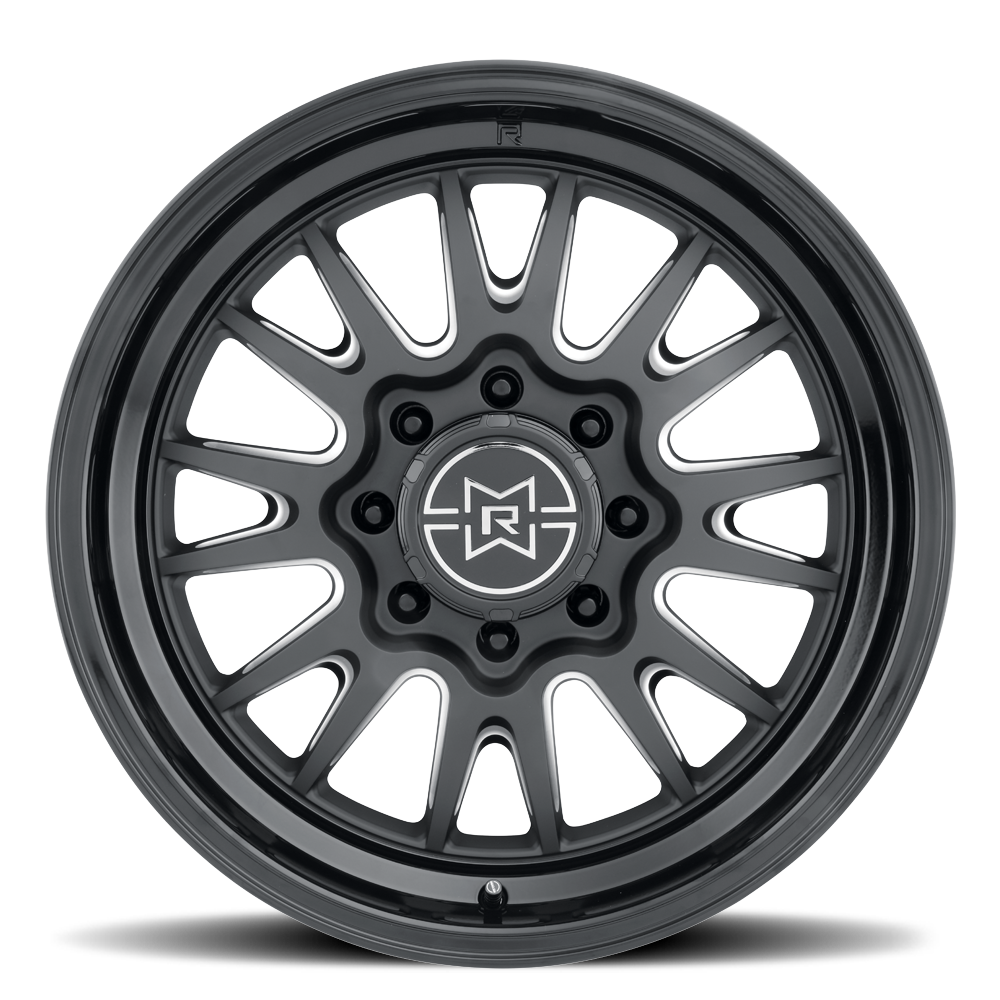 Method Race Wheels MR802 Double Black Milled 8 lug