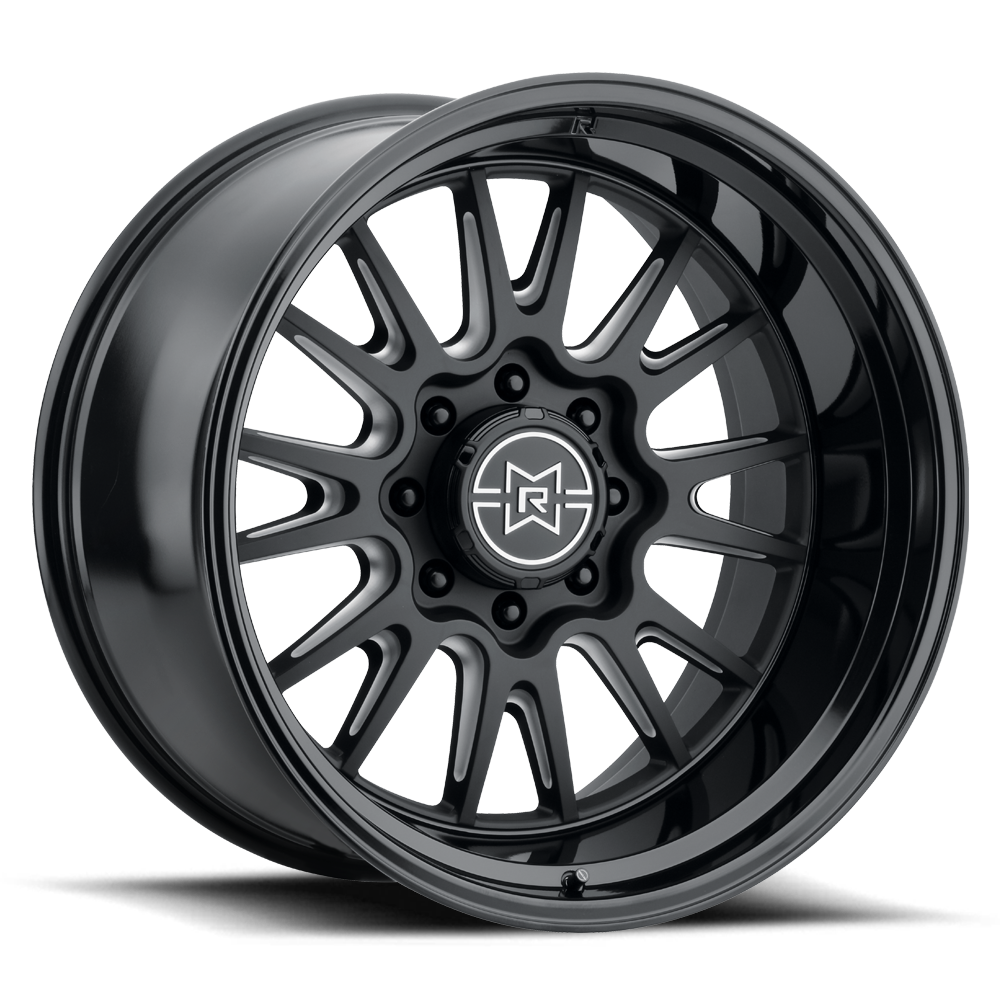 Method Race Wheels MR802 Double Black Milled 8 lug