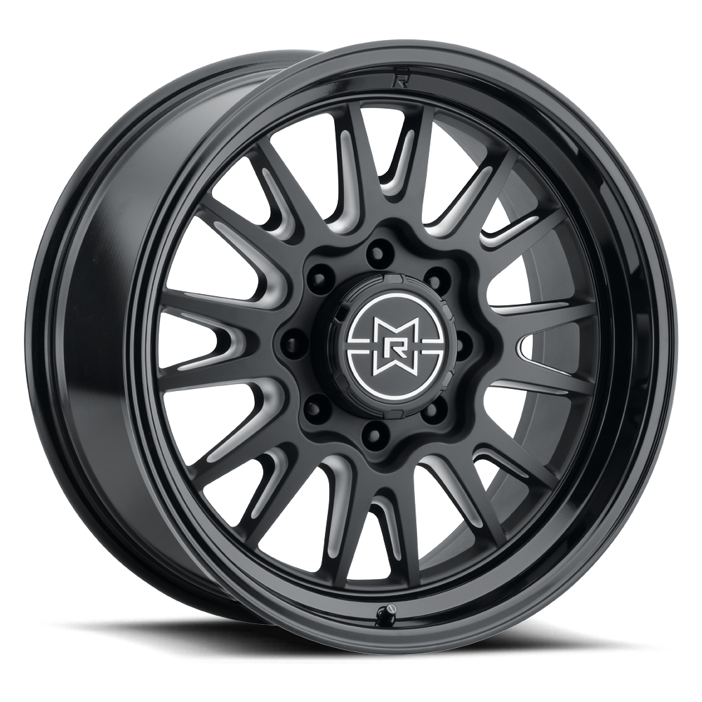Method Race Wheels MR802 Double Black Milled 8 lug