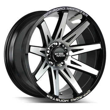 Off-Road Monster Wheels M25 Gloss Black Machined - Wheels Outlet