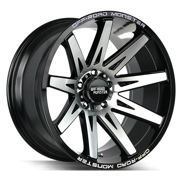 Off-Road Monster Wheels M25 Gloss Black Machined - Wheels Outlet