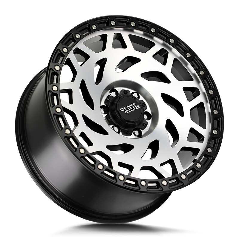 Off-Road Monster Wheels M50 Gloss Black Machine Black Ring - Wheels Outlet