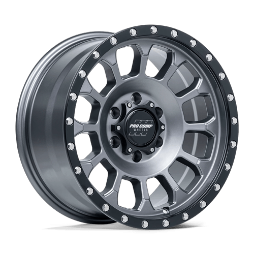 Pro Comp Wheels PA34 Rockwell Matte Graphite with Black Lip