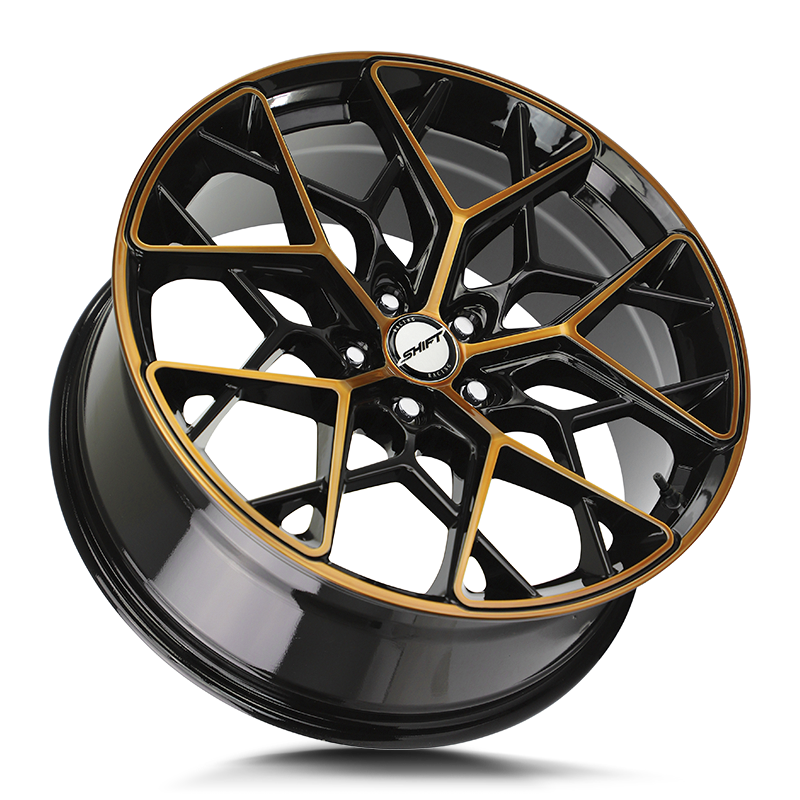 Shift Wheels H35 Piston Black Machined Bronze - Wheels Outlet