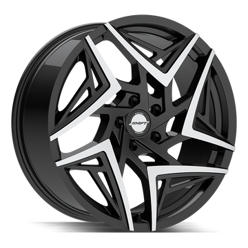 Shift Wheels H36 Valve Gloss Black Machined Tips - Wheels Outlet