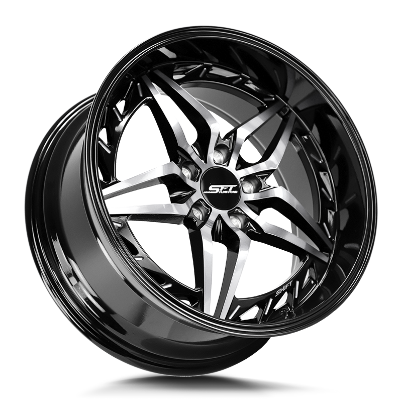 Shift Wheels HF37 Injector Gloss Black Machined - Wheels Outlet
