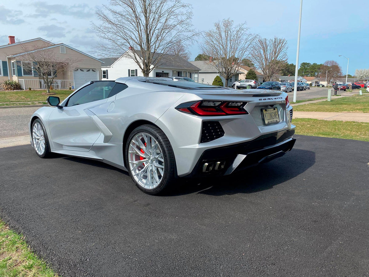 MRR Wheels GF5 Silver Machine Face fit Corvette C8
