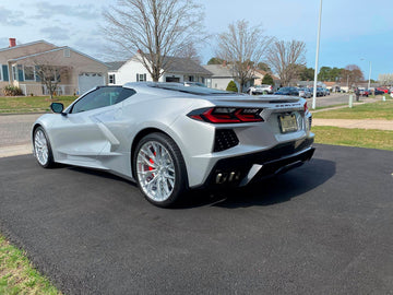 MRR Wheels GF5 Silver Machine Face fit Corvette C8