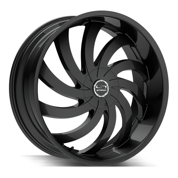 Strada Wheels G04 Flame Gloss Black - Wheels Outlet