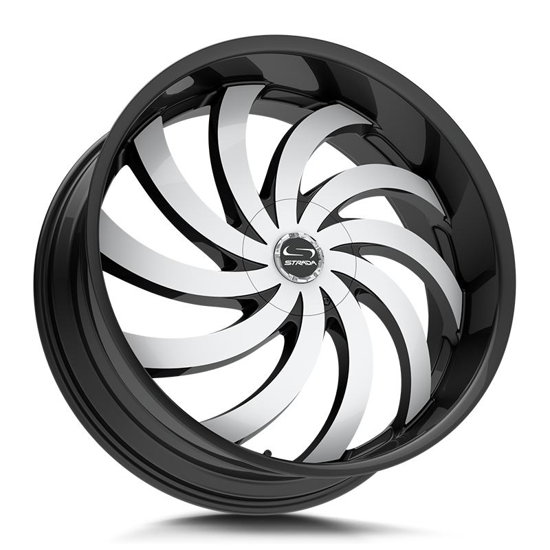 Strada Wheels G04 Flame Gloss Black Machined - Wheels Outlet