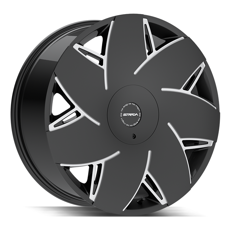 Strada Wheels S67 Turbina Gloss Black Milled - Wheels Outlet