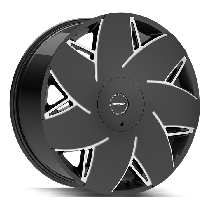 Strada Wheels S67 Turbina Gloss Black Milled - Wheels Outlet