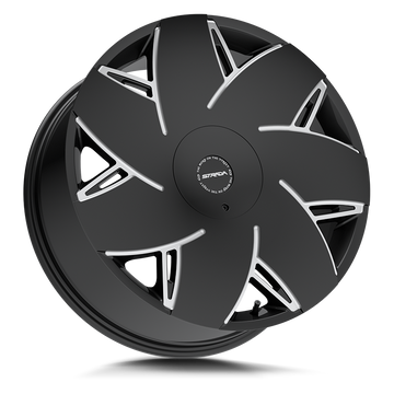 Strada Wheels S67 Turbina Gloss Black Milled - Wheels Outlet
