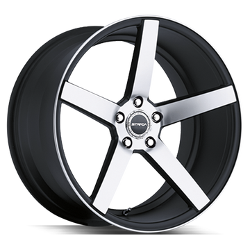 Strada Wheels SF35 Perfetto Gloss Black Machined - Wheels Outlet