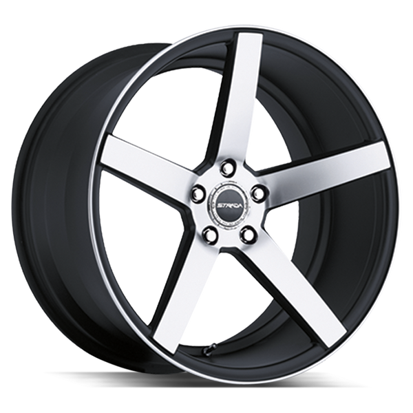 Strada Wheels SF35 Perfetto Gloss Black Machined - Wheels Outlet