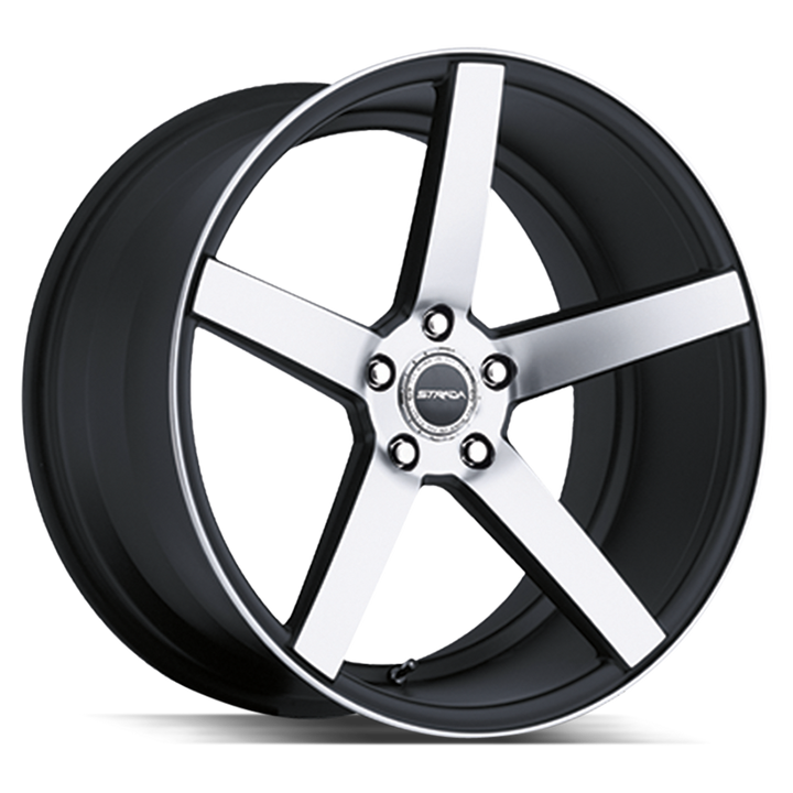 Strada Wheels SF35 Perfetto Gloss Black Machined - Wheels Outlet
