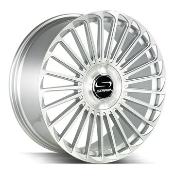 Strada Wheels SF68 Martello Brushed Face Silver - Wheels Outlet