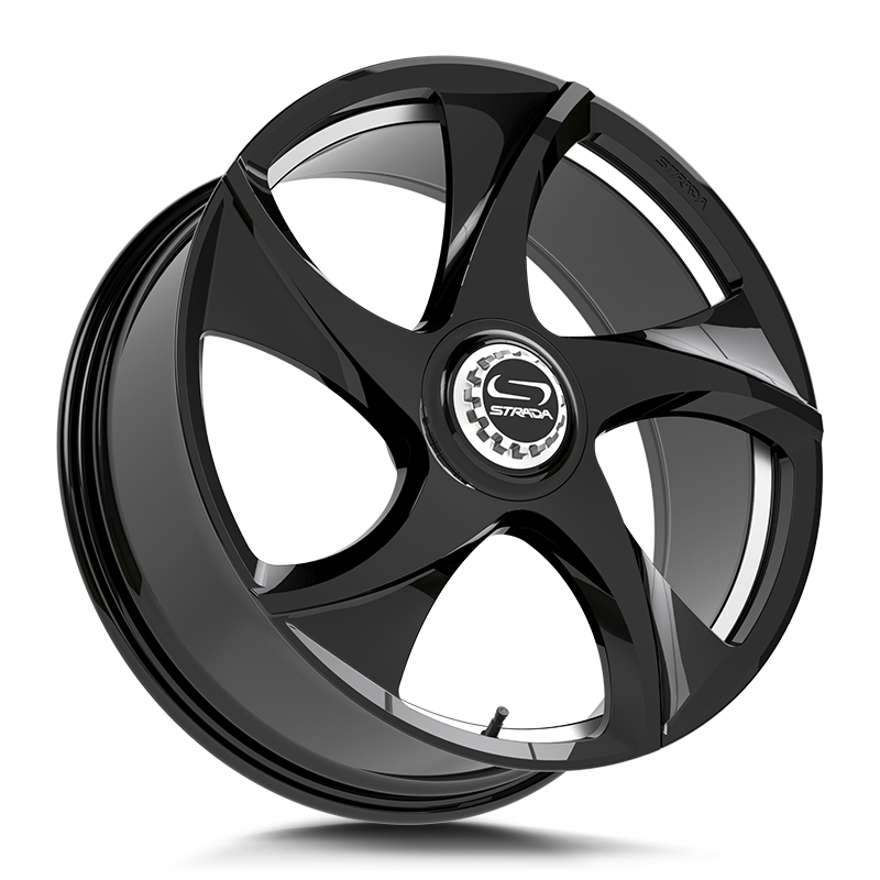 Strada Wheels SF69 Vino Gloss Black Milled - Wheels Outlet