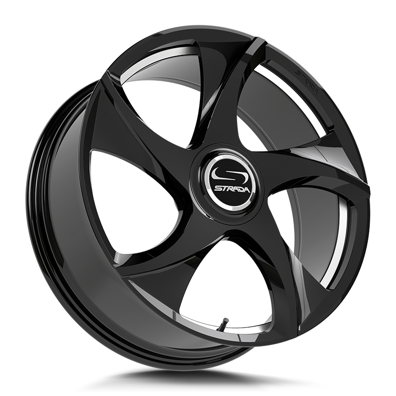 Strada Wheels SF69 Vino Gloss Black Milled - Wheels Outlet