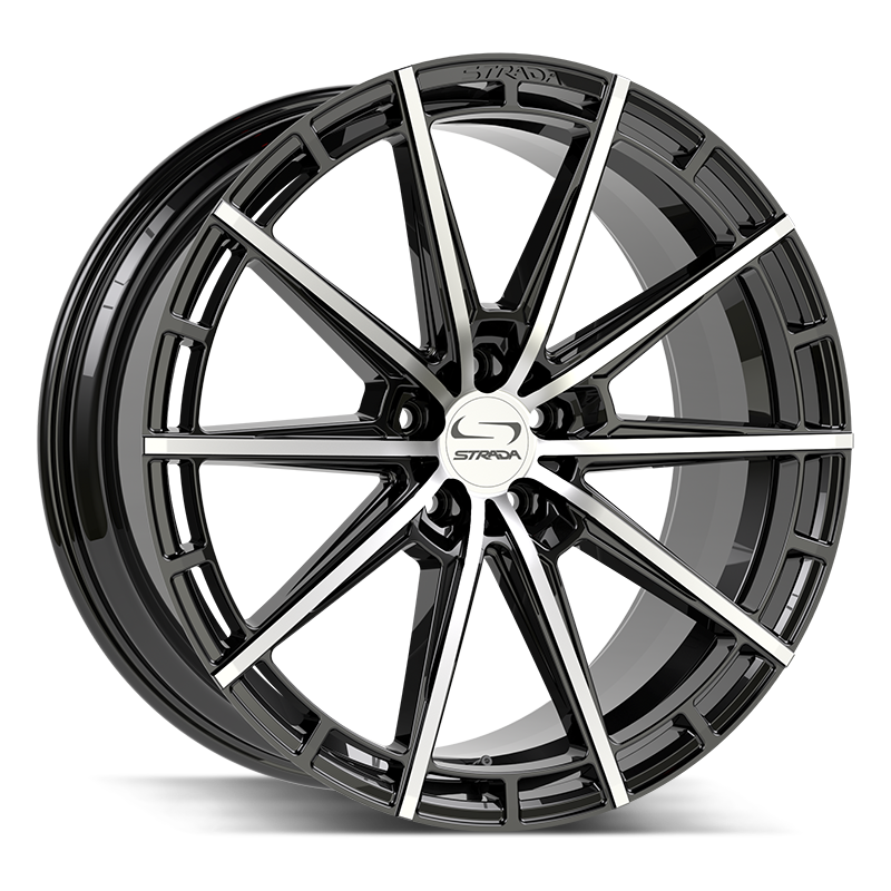 Strada Wheels SF70 Palo Gloss Black Machined - Wheels Outlet