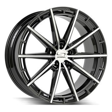 Strada Wheels SF70 Palo Gloss Black Machined - Wheels Outlet