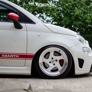 Whistler KR1 White Machined Lip wheels on a car