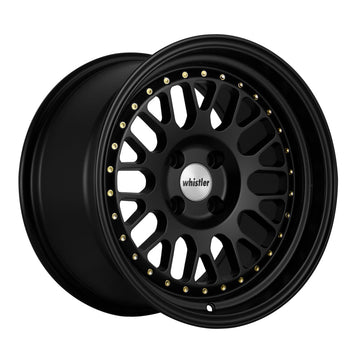 Whistler SK1 Satin Black Face Gloss Black Lip wheel