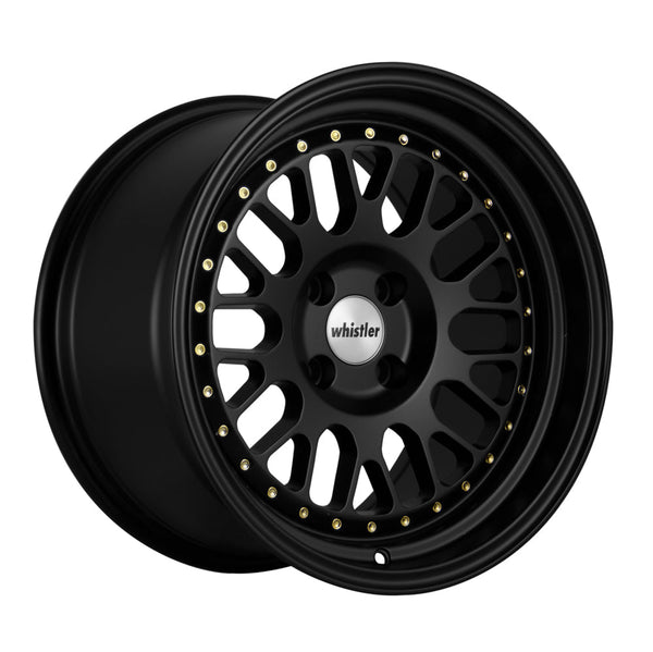 Whistler SK1 Satin Black Face Gloss Black Lip wheel