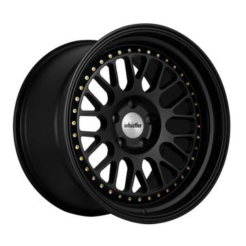 Whistler SK1 Satin Black Face Gloss Black Lip wheel