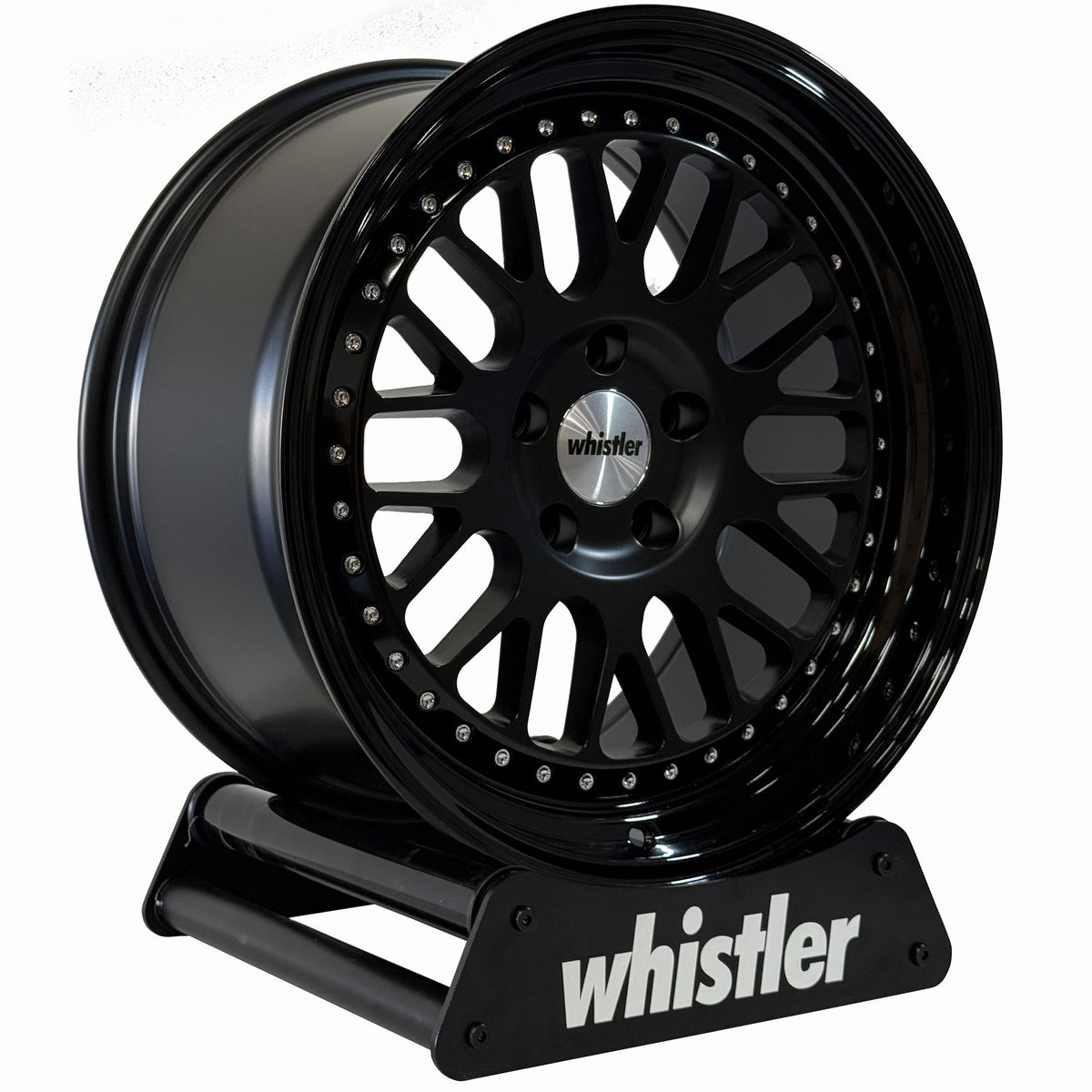 Whistler SK1 Satin Black Face Gloss Black Lip wheel