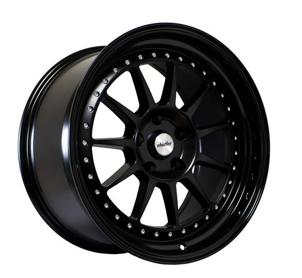 Whistler SK11 Satin Black Face Gloss Black Lip wheel