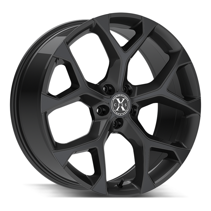 Xcess Wheels X05 5 Flake Gloss Black - Wheels Outlet