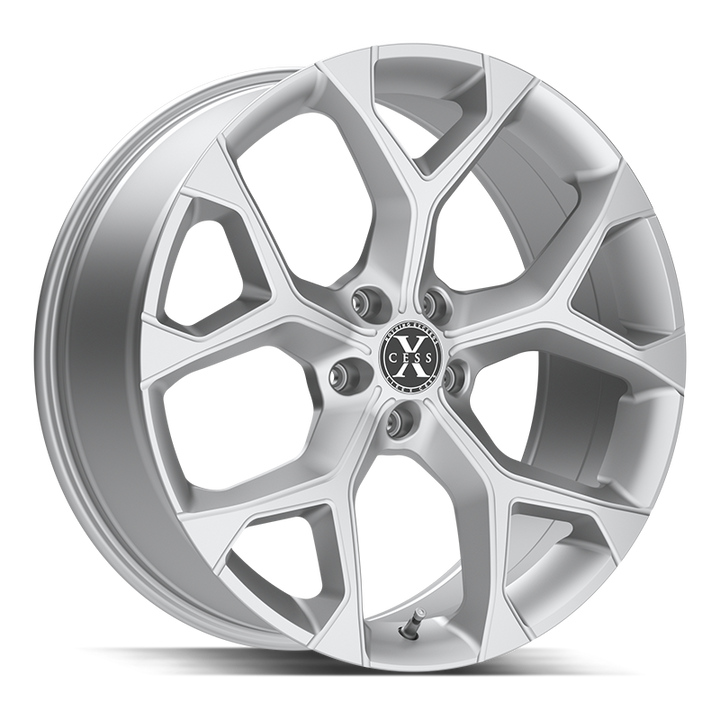 Xcess Wheels X05 5 Flake Silver Machined - Wheels Outlet