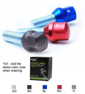 TPI Wheel Bolts - Black Duralumin Head - aspire MOTORING