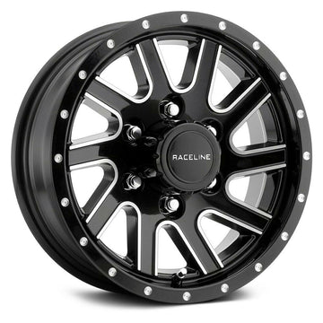 Raceline Wheels 820 Twisted Black Milled