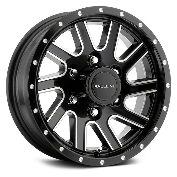 Raceline Wheels 820 Twisted Black Milled