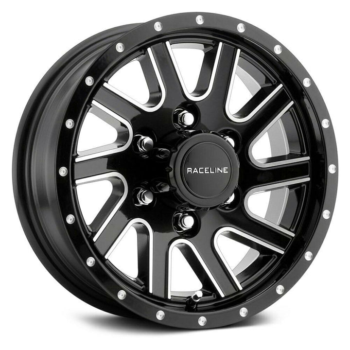 Raceline Wheels 820 Twisted Black Milled